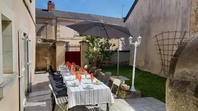 Terrasse ou espace extérieur de l'établissement Gîte Saumurois 7 personnes