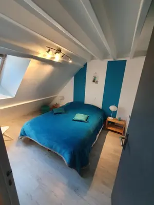 Un ou plusieurs lits dans un hébergement de l'établissement Grand gîte Touraine 300m2