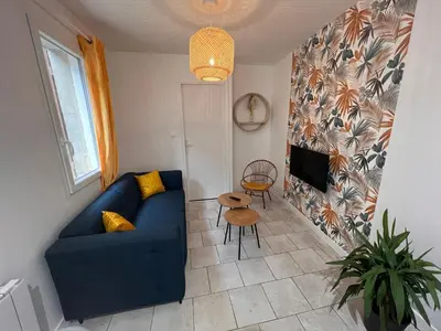 Coin salon dans l'établissement YellowHouse - CosyHouseByJanna
