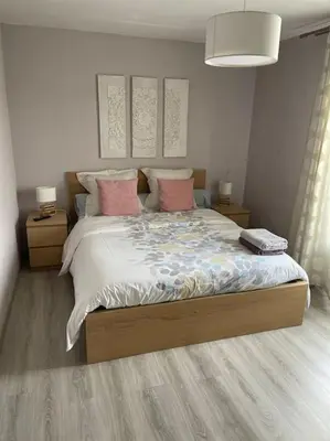 Un ou plusieurs lits dans un hébergement de l'établissement Maison tout confort en Touraine 4 chambres