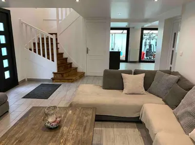 Coin salon dans l'établissement Maison tout confort en Touraine 4 chambres
