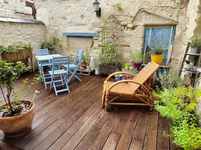 Jardin de l'établissement Superbe maison de caractère, de 1 à 9 couchages