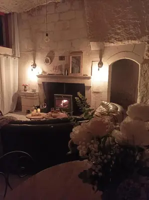 Plan de l'établissement Gite des Perreyeurs - maison troglodyte avec vue sur Loire