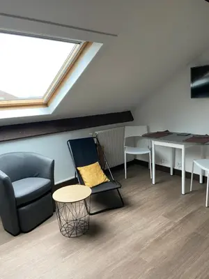 Télévision ou salle de divertissement dans l'établissement Joli studio centre-ville Vendôme