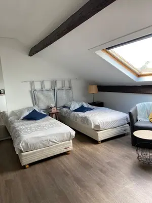 Un ou plusieurs lits dans un hébergement de l'établissement Joli studio centre-ville Vendôme