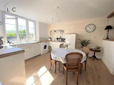 Cuisine ou kitchenette dans l'établissement Gîte Saint Joseph