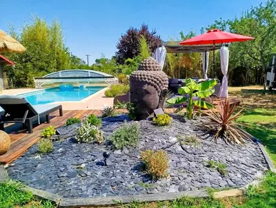 Jardin de l'établissement La maisonnette de Joséphine