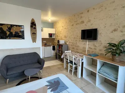 Cuisine ou kitchenette dans l'établissement Guest House de Céline et Benoît