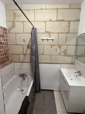 Salle de bains dans l'établissement Guest House de Céline et Benoît