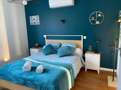 Un ou plusieurs lits dans un hébergement de l'établissement Logement au calme à 20 minutes a pied du circuit avec garage privé