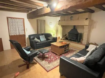 Coin salon dans l'établissement La Maison Tournesol - 3 bedroom house with large garden near Saumur