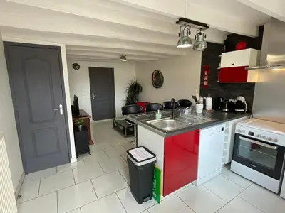 Cuisine ou kitchenette dans l'établissement Le Faubourg des Trois Provinces, Zoo de Beauval