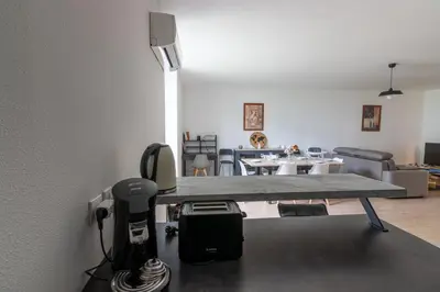 Coin salon dans l'établissement Superbe Appartement