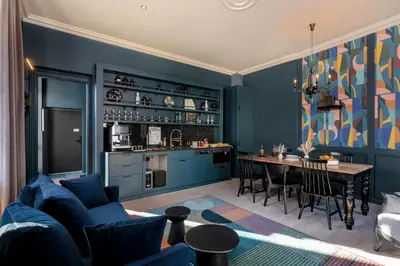 Cuisine ou kitchenette dans l'établissement Corneille - Entrée autonome, réception en ligne - Encore Mieux
