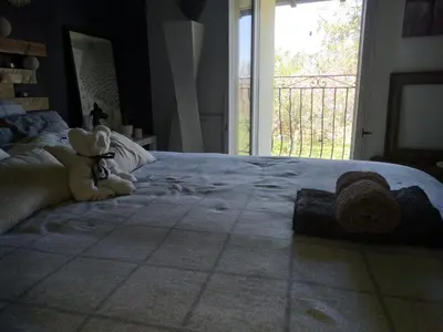 Un ou plusieurs lits dans un hébergement de l'établissement la Ferme du Grand Bois