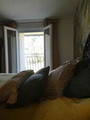 Un ou plusieurs lits dans un hébergement de l'établissement la Ferme du Grand Bois