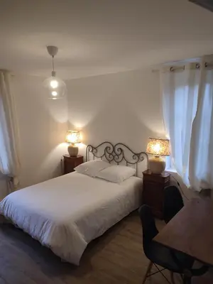Un ou plusieurs lits dans un hébergement de l'établissement Château le haut villaumay