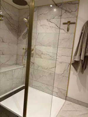 Salle de bains dans l'établissement Maison à 2km du circuit des 24h