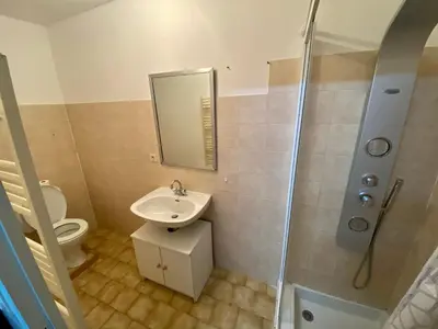 Salle de bains dans l'établissement Logement individuel circuit 24h du Mans ou autre