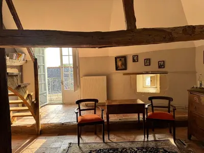 Coin salon dans l'établissement Le Clos Marie