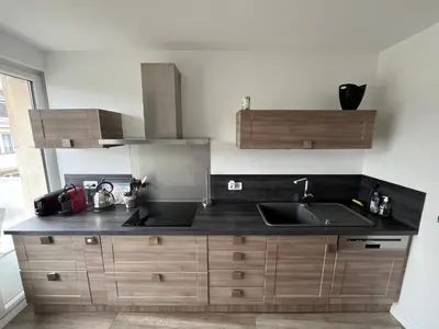 Cuisine ou kitchenette dans l'établissement Appartement LE JULES FAVRE