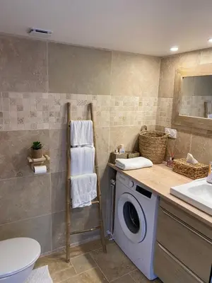 Salle de bains dans l'établissement Tiny housse la Poitevinière