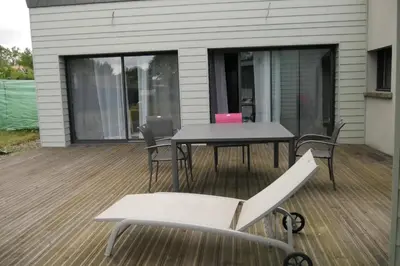 Balcon ou terrasse dans l'établissement Logement à 100m du virage d'Arnage- Circuit des 24h du Mans - 6 personnes