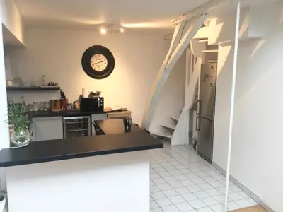 Cuisine ou kitchenette dans l'établissement TOURS quartier halles 70m2