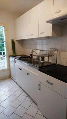 Cuisine ou kitchenette dans l'établissement Zoo Zen 6 pers, au coeur de St Aignan