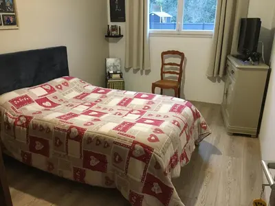 Un ou plusieurs lits dans un hébergement de l'établissement Au Vieux Bourg