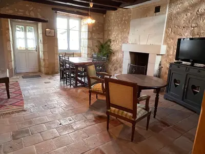 Cuisine ou kitchenette dans l'établissement Maisons d'hôtes du Château au Grand Pressigny