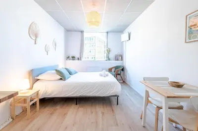 Un ou plusieurs lits dans un hébergement de l'établissement Appartement Le Cocooning