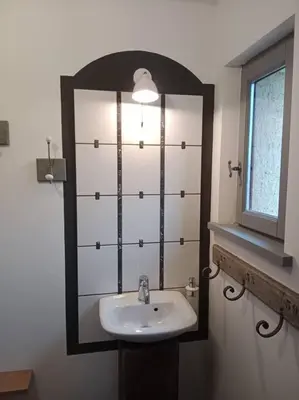 Salle de bains dans l'établissement Maison a la campagne