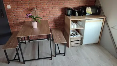 Cuisine ou kitchenette dans l'établissement Loft proche Circuit 24 heures du Mans