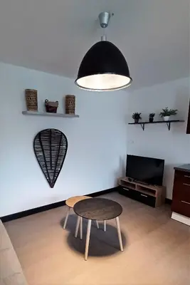 Coin salon dans l'établissement Gite de la Renne