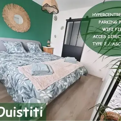 Le Ouistiti - 50 m de la Gare - Parking Privé