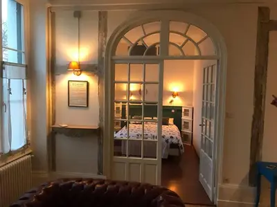 Un ou plusieurs lits dans un hébergement de l'établissement Nid douillet bord de Loire