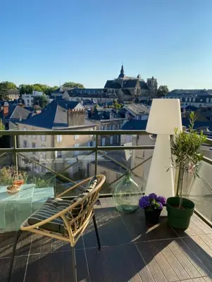 Balcon ou terrasse dans l'établissement Appartement pour les 24 heures