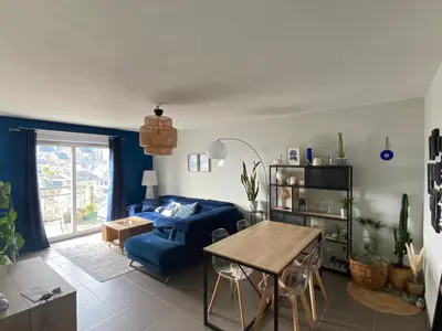 Coin salon dans l'établissement Appartement pour les 24 heures