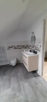 Salle de bains dans l'établissement le Nid Douillet