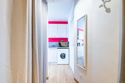 Cuisine ou kitchenette dans l'établissement Studio Grammont 4