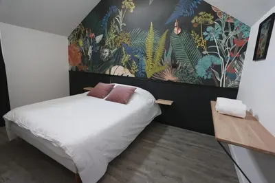 Un ou plusieurs lits dans un hébergement de l'établissement Maison la Cassine - Centre Doué la Fontaine - Proche Zoo