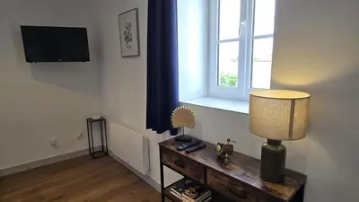 Télévision ou salle de divertissement dans l'établissement Le Comte de Saxe - Calme à Blois centre
