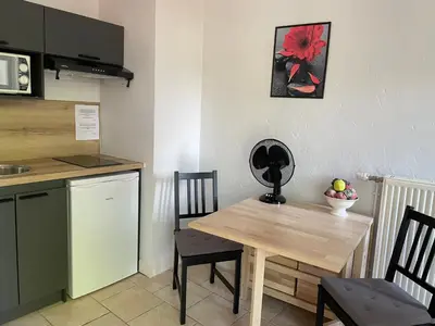 Cuisine ou kitchenette dans l'établissement Appartement Coeur de Ville