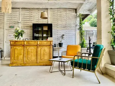 Coin salon dans l'établissement Appartement Coeur de Ville
