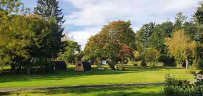 Jardin de l'établissement Cabane 2/3 pers au Camping les Patis