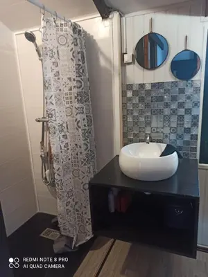 Salle de bains dans l'établissement Chalet de l'amitié