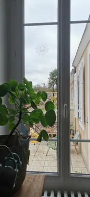Balcon ou terrasse dans l'établissement Maison de ville - Proche gare