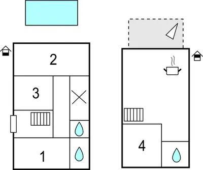Plan de l'établissement Nice Home In Savigne-Sous-Le-Lude