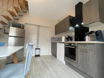 Cuisine ou kitchenette dans l'établissement Maison n°4 aux portes du Zoo de Beauval